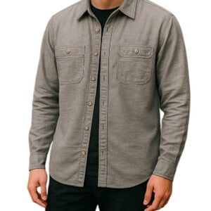 The North Face Men’s Montgomery Long Sleeve Shirt High Rise Grey Button Up XL